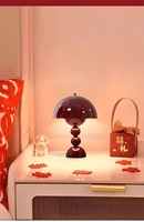 Lampe de table sans fil rechargeable tactile LED de luxe pour salon, veilleuse LED