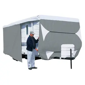 RV cover water-repellent breathable UV protection caravan cover tailored travel trailer cover