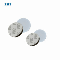 Koin PVC 25Mm 125Khz Dapat Diprogram Ulang CIP T5577 EM4305 5200 Tag Stiker RFID Token Bulat