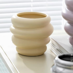 Nouvelle arrivée pots de fleurs de plantes de jardin intérieur extérieur décor de jardin en forme de <span class=keywords><strong>calebasse</strong></span> pots de fleurs en céramique nordique - Product Image 3