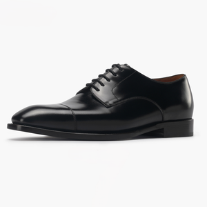 Zapatos Oxford de Hombre, Negros, de Cuero Genuino, con Cordones, Suela de Goma Antideslizante, Formales, de Negocios, para Invierno, Verano, Otoño, Bodas, de Lujo - Product Image 3