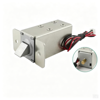 Cerradura Solenoide Empotrada Ly-03 DC12v 24v con Carrera de 10mm y Opción de Pestillo para Gabinetes Eléctricos
