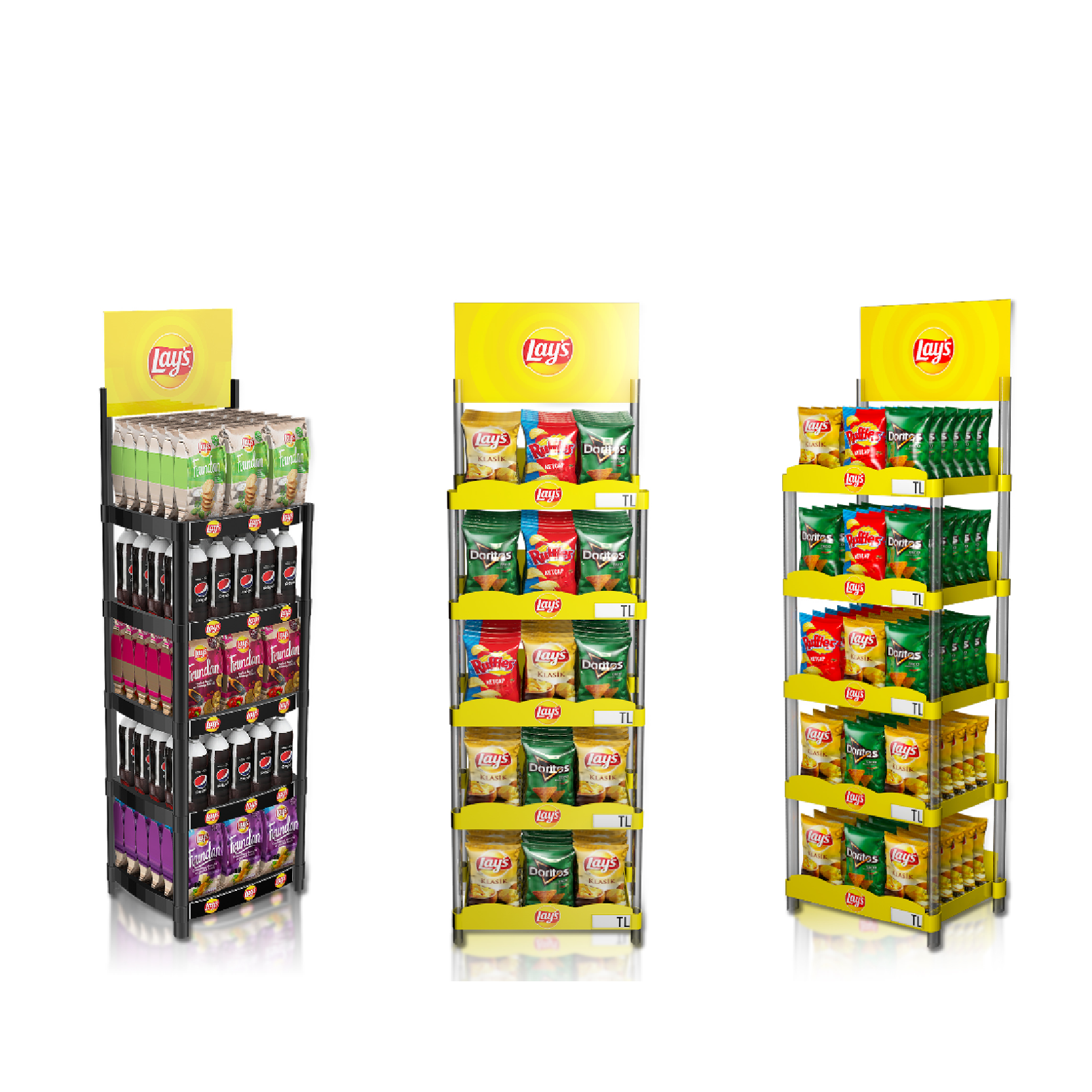 Supermarket Shelves Snack Food Display Stand Retail Store PVC Plsstic Wire Display Rack — view 3