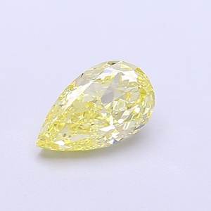 เพชรทรงลูกแพร์ 0.83 กะรัต VS1 สีเหลืองเข้มแฟนซี เพชรเพาะเลี้ยงในห้องปฏิบัติการ - Product Image 1