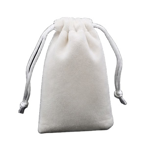 Sac de rangement pour bijoux en velours exquis, logo personnalisé, petite pochette à cordon pour pierres précieuses, montres, emballages de bijoux recyclables - Product Image 1