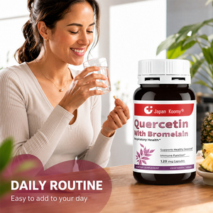 Suplemento de Quercetina con Bromelina Shecome, 120 Cápsulas Vegetales, Apoya el Equilibrio del Sistema Inmunológico, la Salud Antioxidante y Respiratoria - Product Image 3