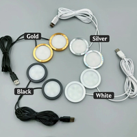 Base de lampe LED 3W alimentée par USB pour imprimante 3D, éclairage de modèle DIY avec télécommande RGB, éclairage de comptoir de présentation de bijoux sous armoire