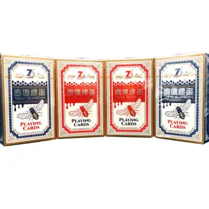Listo para enviar Texas Poker German Black Core Paper Custom 2 deck Box Impresión de huevo batido Juego de cartas de póquer Naipes de papel