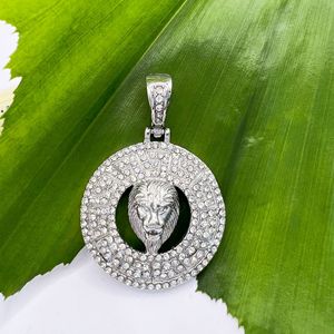 ฮิปฮอปสิงโตหัว CZ zircon เหรียญสแตนเลสชุบทองเครื่องประดับสร้อยคอเครื่องประดับแฟชั่นดีสำหรับผู้ชายขายส่ง - Product Image 3