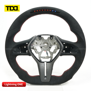 Volant en carbone TDD LED pour Infiniti Q50 Q50L Q60 Q30 QX30, volant de course en fibre de carbone personnalisé, convertible - Product Image 5