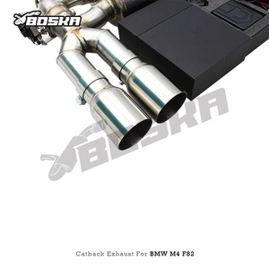 Custom Stainless Steel Catback Exhaust With Z Pipe Equal Length Mid Pipe Muffler For BMW M3 F80 M4 F82 3.0T 2014-2019 - Product Image 6