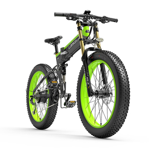 Bicicleta Eléctrica de Montaña Lankeleisi XT750 Plus Todoterreno con Suspensión Completa de 27 Velocidades, Bicicleta Eléctrica MTB - Product Image 1