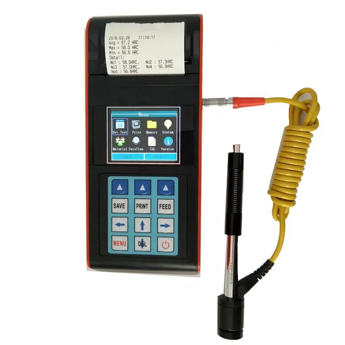 Portable hardness tester with HB HRC HLD HV HS HRA HRB test