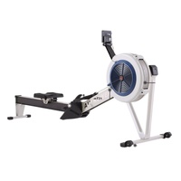 Máquina de Remo Plegable de Madera de Alta Resistencia Comercial con Resistencia al Aire para Ejercicios Abdominales, Capacidad de 150 kg