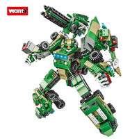 WOMA TOYS 8 en 1 Robots Militaires de Jouet Techniques à Assembler Soi-même, Mechas Transformables, Blocs de Construction Robotiques
