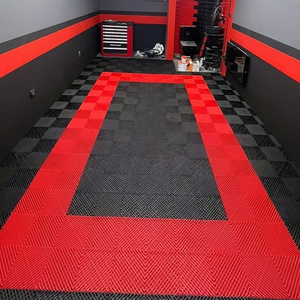 Baldosas de Plástico Encajables PP para Lavado de Autos, Baldosas Modulares Ventiladas para Pisos de Garaje y Talleres - Product Image 1