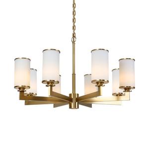 Lámpara Colgante LED Moderna de Lujo con Pantalla de Cristal y Cobre, Regulable, para Villa, Hotel, Restaurante, Sala de Estar, Dormitorio - Product Image 2