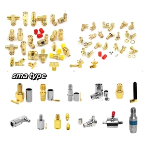 Nhà Máy SMA nữ <span class=keywords><strong>Jack</strong></span> Nam cắm góc bên phải 90 độ PCB bảng điều chỉnh mặt bích RF nối adapter adapter kết nối đồng trục (RF) - Product Image 1