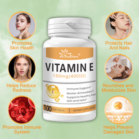 Gélules de Vitamine E 400UI OEM/ODM - Soutien Antioxydant pour la Santé Immunitaire et la Peau Saine - Complément Alimentaire Quotidien - 100 Gélules
