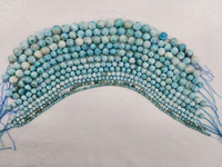 Perles de Larimar bleues rares, authentiques perles de pierre de l'océan de la République dominicaine, en stock