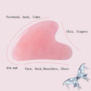 Logotipo personalizado antienvejecimiento Rosa cristal cara Jade Gua Sha hogar masajeador en forma de corazón Gua Sha <span class=keywords><strong>Guasha</strong></span> tablero - Product Image 5