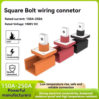 Connecteur de batterie traversant le mur, étanche IP67, certifié 70A-400A, à courant élevé, en nylon, pour applications solaires BESS