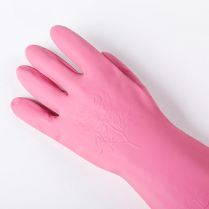 Jingyulan — <span class=keywords><strong>gant</strong></span> en latex, argenté ou <span class=keywords><strong>rose</strong></span>, Long, pour le ménage, (CE), 38cm, échantillon gratuit - Product Image 4