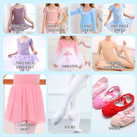 B101 vêtements de danse pour filles 4-14 ans justaucorps d'entraînement de danse lyrique avec jupe Tutu dentelle Costumes de danse de Ballet pour enfants