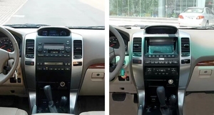 Centre multimédia de voiture 10.4 pouces Android 9.0 lecteur de Navigation Gps multimédia pour <span class=keywords><strong>Toyota</strong></span> Prado GX 470 <span class=keywords><strong>120</strong></span> 2002-2009 4gb + 64gb - Product Image 5