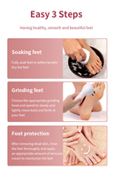 Épurateur de pieds étanche pour peau morte, limes à pieds portables rechargeables, kits de pédicure, dissolvant de callosités électriques pour les pieds