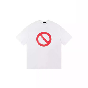 Paris <span class=keywords><strong>B</strong></span> 2024 Primavera Verano nueva camiseta de manga corta 100% algodón tejido Anti-Pilling ajuste suelto serigrafí<span class=keywords><strong>a</strong></span> Hip Hop - Product Image 4