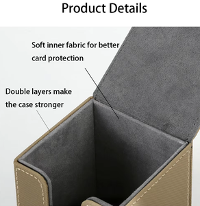 100 + नकली चमड़े कार्ड खेल भंडारण बॉक्स कस्टम डेक खेल कार्ड मामला mtg tcg ccg ccg ट्रेडिंग कार्ड डेक बॉक्स - Product Image 3