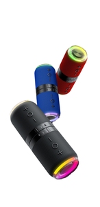 Altavoz Estéreo Portátil TWS con Luz RGB, Inalámbrico, Salida de 10W, Batería de 2000mAh, <span class=keywords><strong>5</strong></span>.3, TF, FM, USB C, Audio para Uso en Interiores y Exteriores, Fiestas - Product Image 4