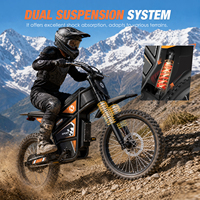 Moto électrique tout-terrain Hiqis MT19 1500W puissante 60V 35AH pour adultes, 19 pouces, pour l'UE, les États-Unis, le Royaume-Uni et le Mexique, autonomie 100 km