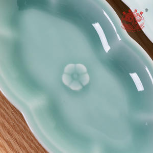 XUANHUI Porte-serviettes <span class=keywords><strong>en</strong></span> porcelaine CELADON, porte-<span class=keywords><strong>savon</strong></span>, forme irrégulière, blanc pur, style national, passe au <span class=keywords><strong>lave</strong></span>-<span class=keywords><strong>vaisselle</strong></span>, plat à soupe - Product Image 4