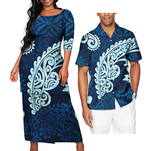 Estampado a pedido, estampado tribal polinesio, trajes a juego <span class=keywords><strong>para</strong></span> la familia, <span class=keywords><strong>ropa</strong></span> <span class=keywords><strong>de</strong></span> pareja, conjunto Samoan Puletasi y camisas <span class=keywords><strong>de</strong></span> talla grande <span class=keywords><strong>para</strong></span> <span class=keywords><strong>hombre</strong></span> - Product Image 5