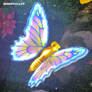 Papillons lumineux LED suspendus pour l'extérieur avec mouvement DC12V CE pour Noël Halloween Anniversaire - Product Image 2