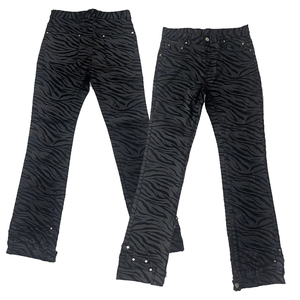 Articles en stock Jeans cirés ourlet avec fermeture éclair Jeans noirs cirés Jeans minces noirs à élasticité moyenne à élevée Jeans <span class=keywords><strong>skinny</strong></span> enduits de cire noirs pour hommes - Product Image 2