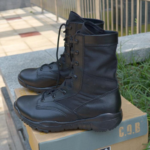 SFB49 721 Custom Wholesale Large Size Outdoor <b>Hiking</b> Shoes Non-slip Combat <b>Boots</b> Tactical Black Shoes <b>Boots</b> - Product Image 2