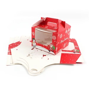 Listo para enviar Tema <span class=keywords><strong>de</strong></span> <span class=keywords><strong>Navidad</strong></span> Color impreso Pastelería y postres dulces Tarta <span class=keywords><strong>de</strong></span> huevo horneada Cupcake Caja <span class=keywords><strong>de</strong></span> papel para llevar Mango en relieve - Product Image 2