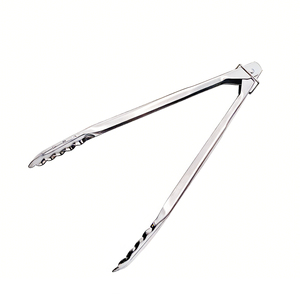 Pinzas para Servir Alimentos de Acero Inoxidable con Cierre de Hebilla, Resistentes al Calor, Utensilios de Cocina, para Barbacoa al Aire Libre, Buffet de Hotel - Product Image 1