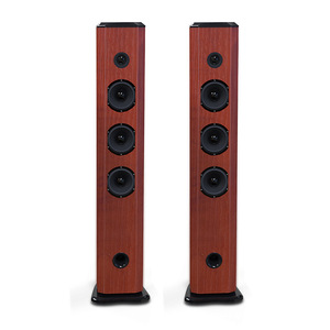 Copper Floorstanding Wooden Speaker Wireless Home Theater Audio System High Mid Low Frequency Performance - Product Image 2