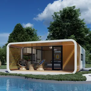 Nouveau design tendance pomme cabane arbre maison maisons préfabriquées hangar pod dôme maison pour les vacances