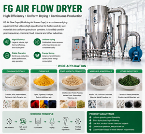 Sécheur à air industriel série FG : Séchage rapide, stable et uniforme des granulés, fonctionnement continu, équipement fiable pour le séchage des poudres - Product Image 2