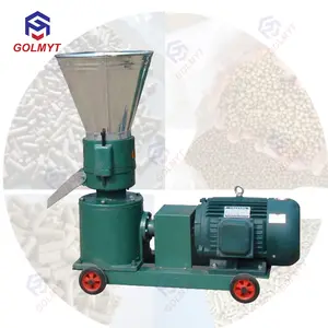 Flat die pellet machine/wood pellet mill/single phase pelletizer manufacturer animal feed processing machine