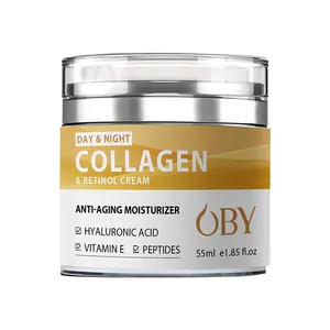 Crème de collagène de marque privée OBY hydratant bio végétalien crème anti-rides pour le visage crème au collagène pour le visage