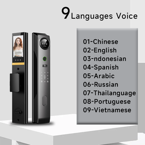 Kunci pintu pintar interkom Video WiFi otomatis penuh, kunci pintu pintar dengan kontrol aplikasi Tuya dan penyimpanan Cloud - Product Image 3