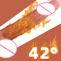 Dildo Analsex-Spielzeug Realistischer Dildo für Frauen Mit Heizfunktion Vibration Elektrisch und Fernbedienung Penis-Vibratoren Teleskopisch