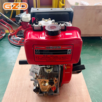 Moteur diesel monocylindre Changchai 178F, démarrage par lanceur manuel, démarrage électrique en option, 4,0 kW, 3600 tr/min, pour rouleau compresseur