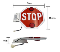 Panneau de signalisation LED pour arrêt de bus scolaire, personnalisable, vente en gros, directement de l'usine, avec bras automatique et feux de circulation électroniques